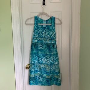 Blue and green dress by Title Nine size 4